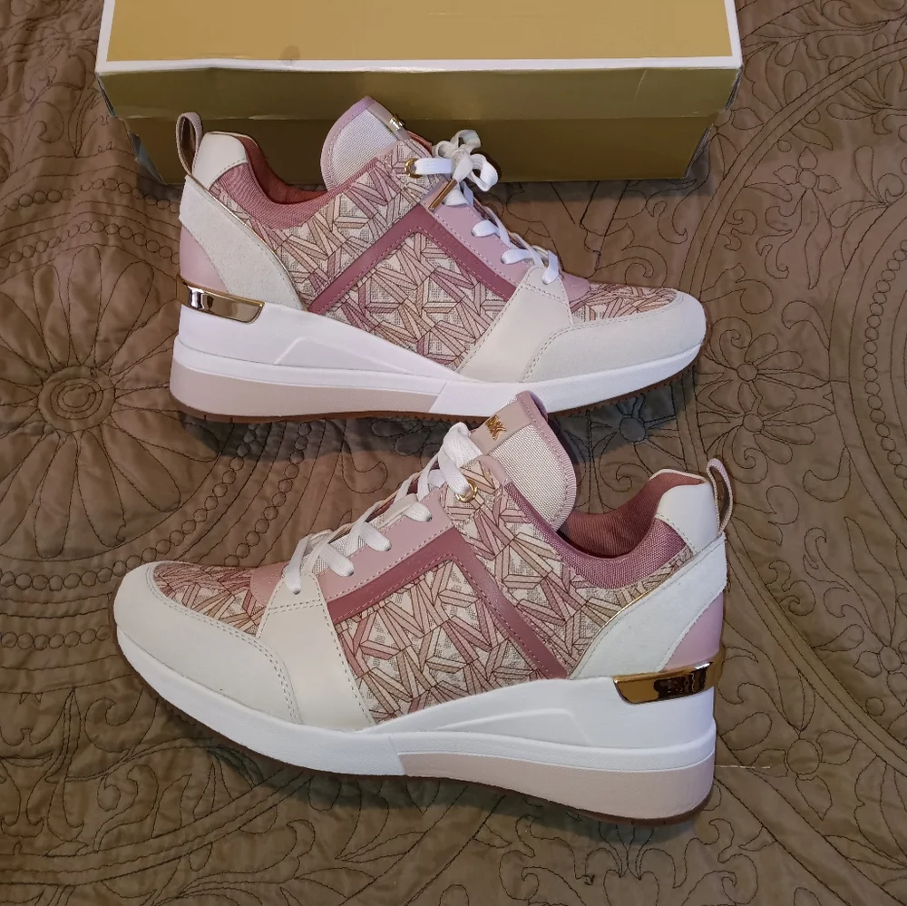Michael Kors Georgie Trainer Sneakers - Picture 3 of 12
